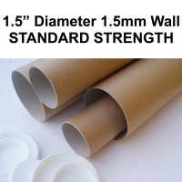 1.5" (38mm) Diameter Postal Tubes