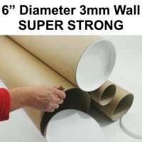 6" (152.4mm) Large Diameter Cardboard Postal Tubes