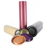 Cardboard Storage Tubes With Metal End Caps